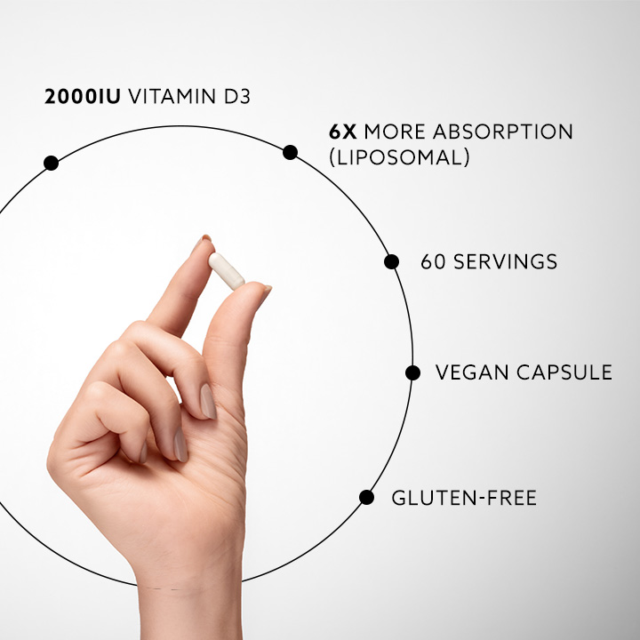 Liposomální Vitamin D3 - 2000 I.U. - Purovitalis